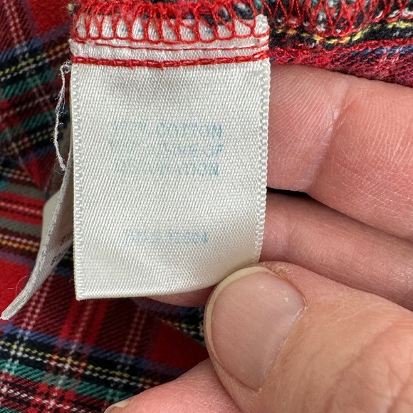 Lanz of Salzburg long plaid flannel nightgown - Picture 6 of 8